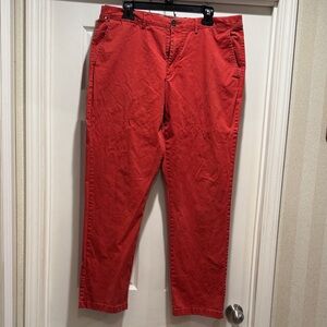 Tommy Hilfiger Men's Vibrant Red Chinos